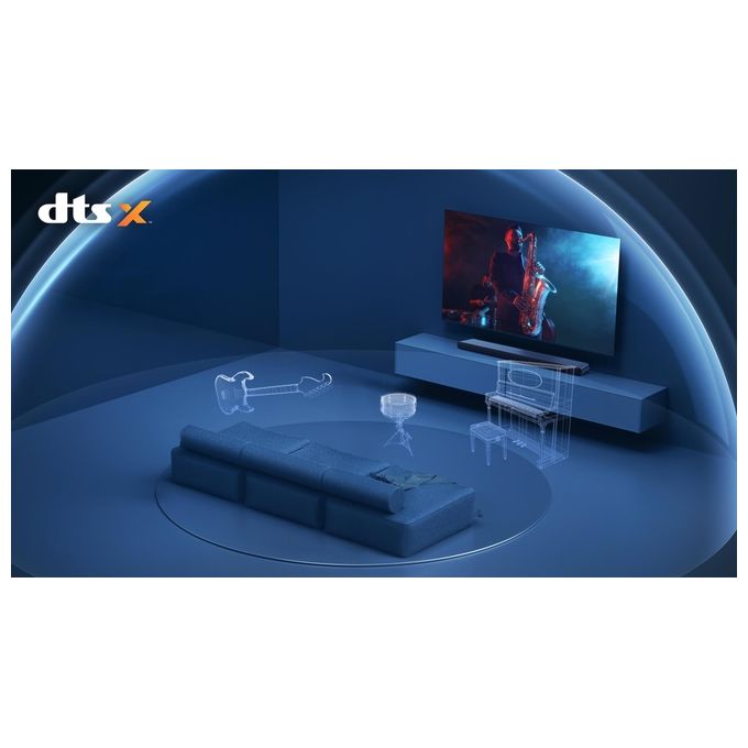 TCL S45HE Soundbar 2.0 Canali 100W Dolby Atmos HDMI eARC Bluetooth 5.2 colore Titanio