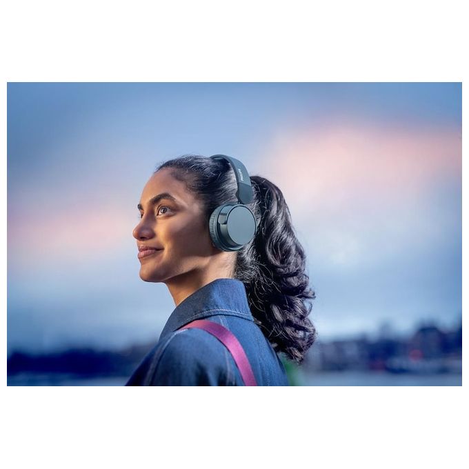 Philips TAH4209BL-00 Serie 4000 Cuffie On-ear Wireless Bluetooth 5.3 55h autonomia ricarica rapida USB-C colore Blu