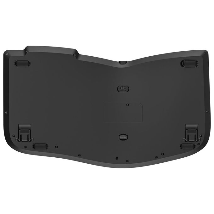 Kensington K75491IT Pro Fit Ergo KB675 EQ Tastiera Wireless Tenkeyless Ricaricabile QWERTY Italiano Compatibile Windows macOS con Connessione Bluetooth 2.4GHz e USB-C colore Nero