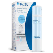 Brita 1053535 mypure SLIM V-MF Filtro Acqua Sottolavello 3 Stadi 8000 L 12 Mesi Timer Digitale colore Bianco