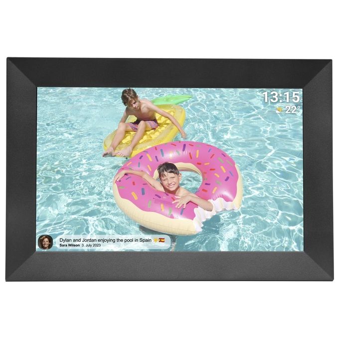 Denver PFF-1024BMK2 Frameo Cornice Digitale 10.1'' Touch Screen IPS Wi-Fi 16 GB colore Nero