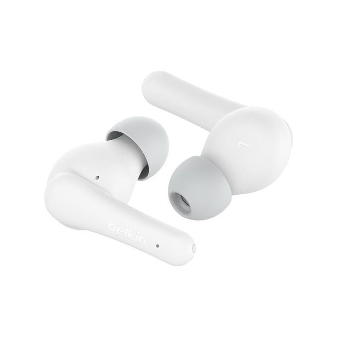 Belkin AUC011BTWH SoundForm Nano 2 Cuffie Wireless In-ear per Bambini Bluetooth 5.3 IPX5 85 dB colore Bianco