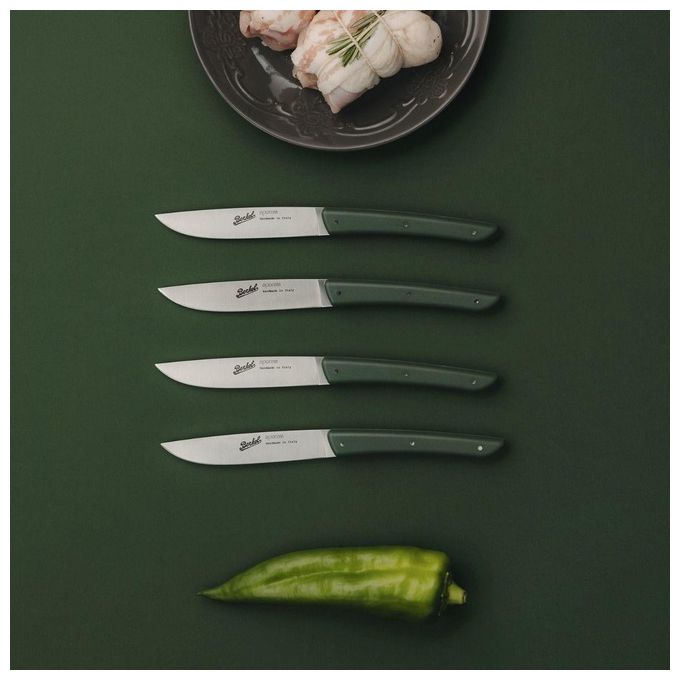 Berkel Set Coltelli da Bistecca 4 Pezzi Color Verde