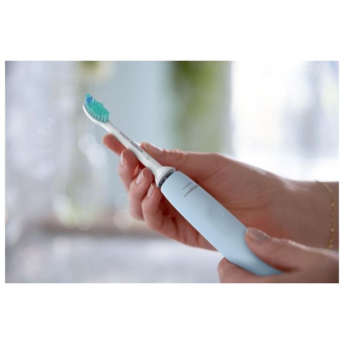 Philips HX3651-12 Sonicare Serie 2100 Spazzolino elettrico Sonico 1 modalita' SmarTimer autonomia 14 giorni colore Blu