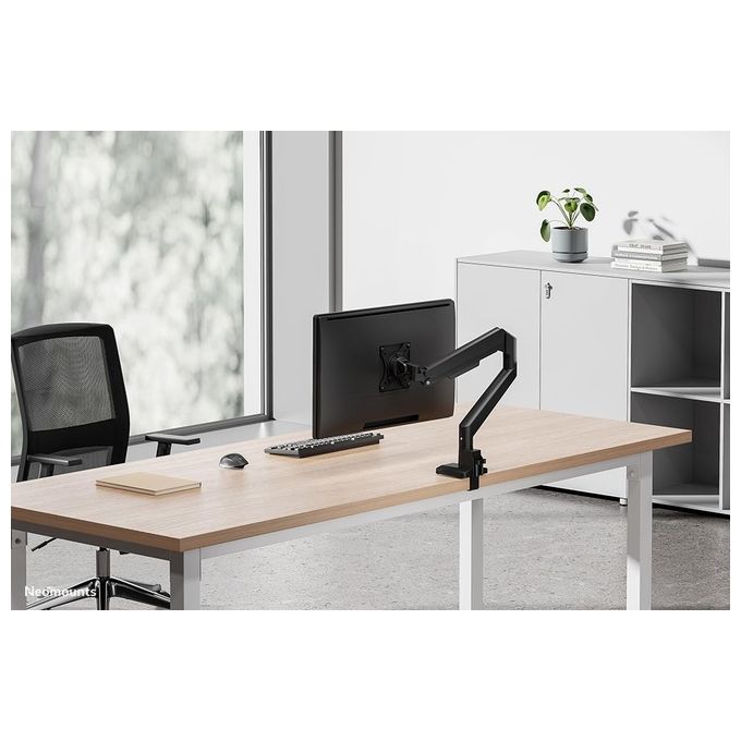 Neomounts W128881659 NEXT Slim Braccio da Scrivania per Monitor 17''-35'' 9 Kg VESA 100x100 mm con Molla a Gas colore Nero
