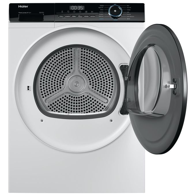 Haier HD90-A2939 I-Pro Series 3 Asciugatrice Pompa di Calore 9 Kg Classe A++ Sensore Umidita' 65 dB (85x59,5x66,5 cm) colore Bianco
