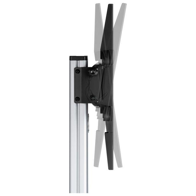 Equip 650630 Carrello LFD rotante da 37-86 pollici Supporto fino a 50 Kg Rotazione 90° Inclinazione -10° +5° VESA max 600x400 colore Argento