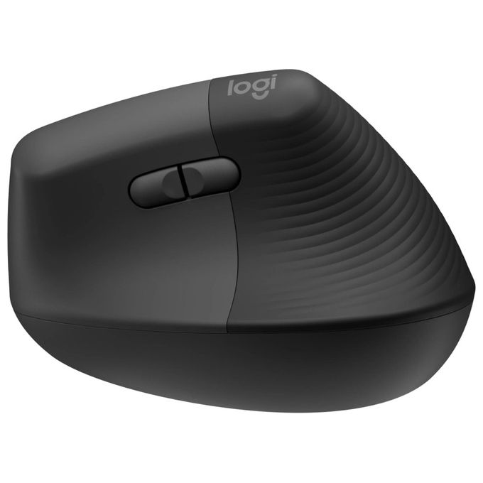 Logitech 910-006473 Lift Mouse Ergonomico Verticale Wireless Bluetooth Logi Bolt USB 4 Tasti Clic Silenziosi 4000 DPI colore Grafite