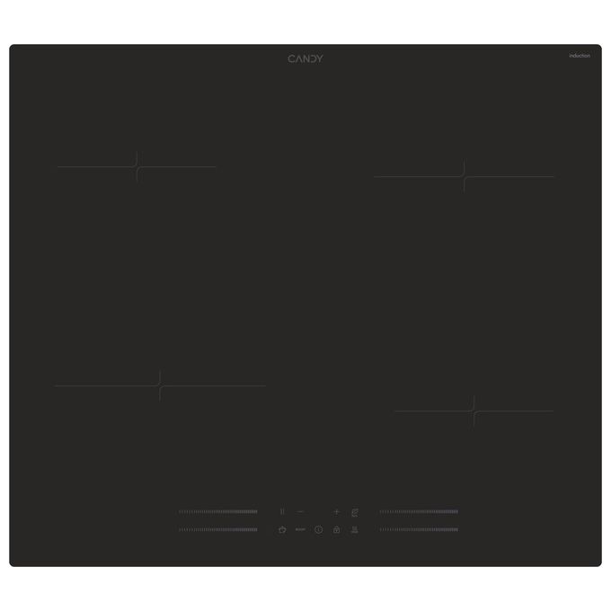 Candy CI642MCBB Moderna Piano cottura a induzione 60 cm 4 zone Touch Control Funzione Boost colore Nero