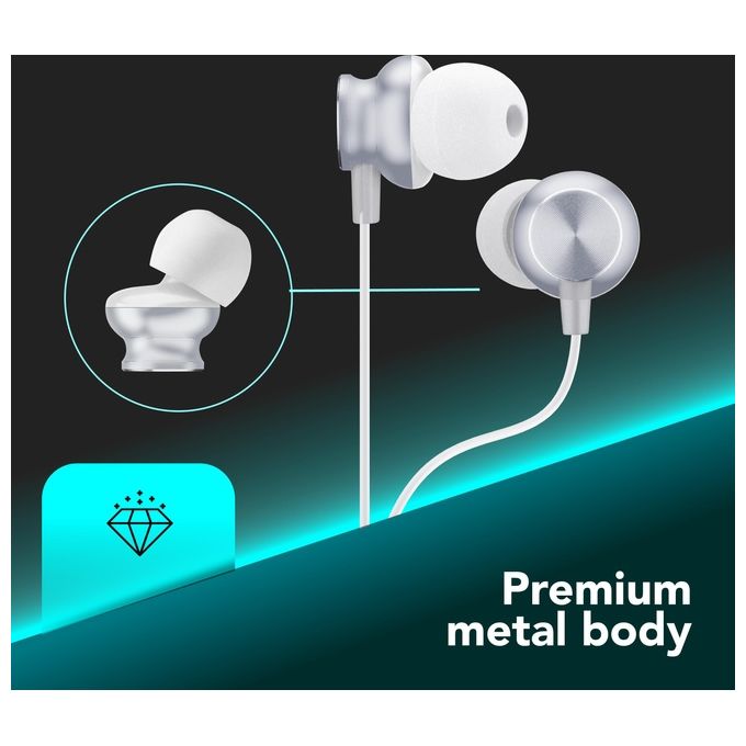 Cellular Line Auricolare In-Ear Type-C Bianco