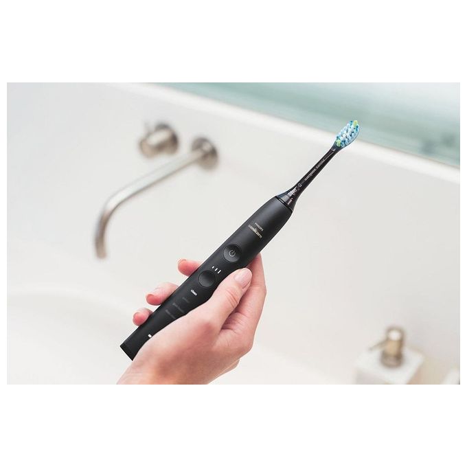 Philips HX991454 Sonicare DiamondClean 9000 Spazzolino elettrico sonico 4 modalita' timer autonomia 2 settimane confezione doppia colore Nero