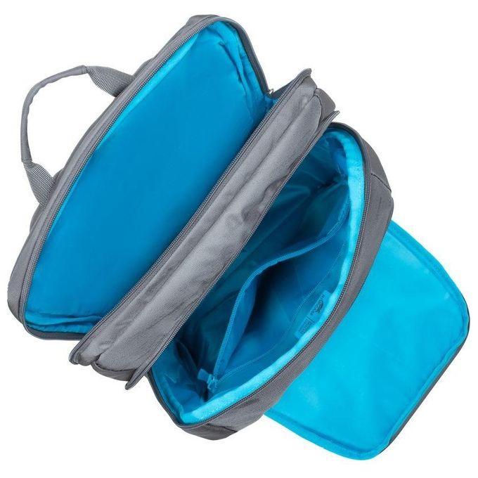 RivaCase 7569 Alpendorf Eco Zaino per Notebook fino a 17.3'' realizzato in Poliestere Riciclato (RPET) resistente all'acqua con scomparto imbottito per laptop e tablet colore Grigio