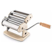 Imperia 4121 iPasta Classica Macchina per Pasta Manuale rullo 150 mm 6 spessori Duplex Tagliatelle Fettuccine colore Crema
