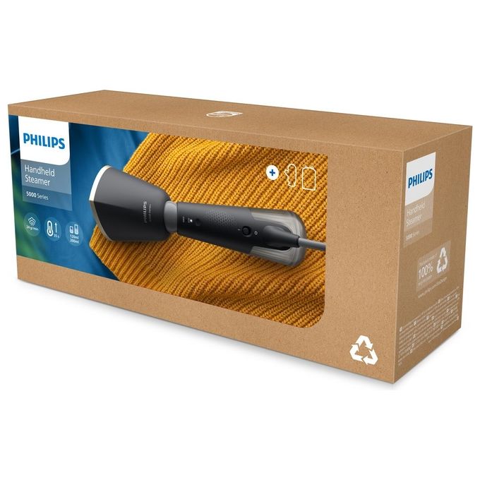 Philips STH5030-80 Serie 5000 Ferro da Stiro Verticale a Vapore Portatile 1400W 24g-min Riscaldamento 35s Modalita' Eco Max colore Grigio