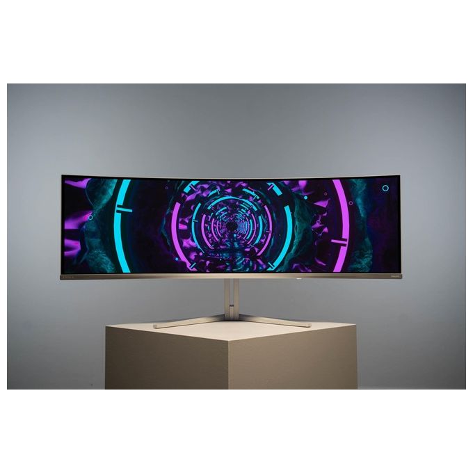 Philips 49M2C8900-00 Evnia 8000 Monitor Gaming Curvo 49'' QD-OLED Dual QHD 5120x1440 240Hz 0,03ms HDR400 Ambiglow colore Bianco