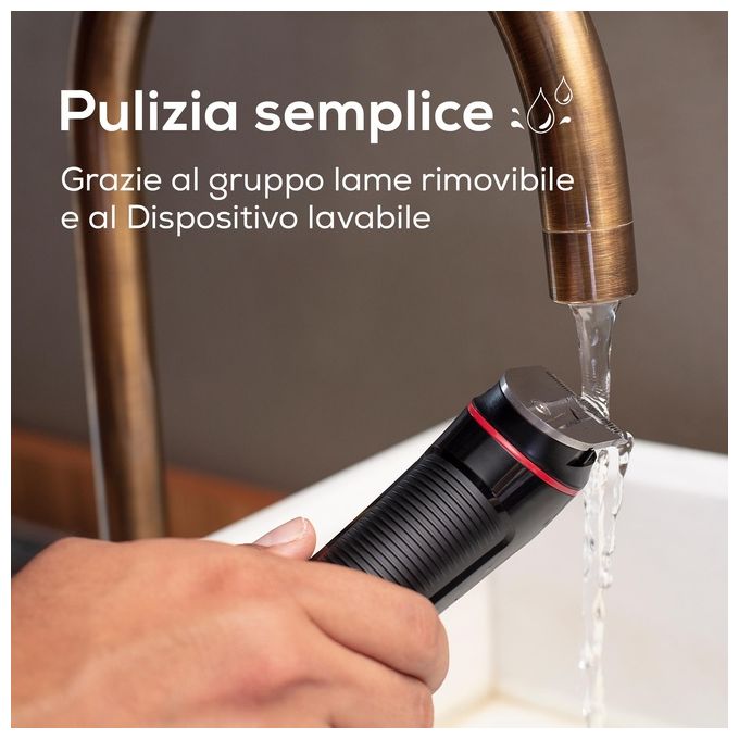 Beurer 10260 Regolabarba MN4X con 10 lunghezze di taglio da 3 a 12 mm e regolazione fine 0,8 e 1,2 mm colore Nero