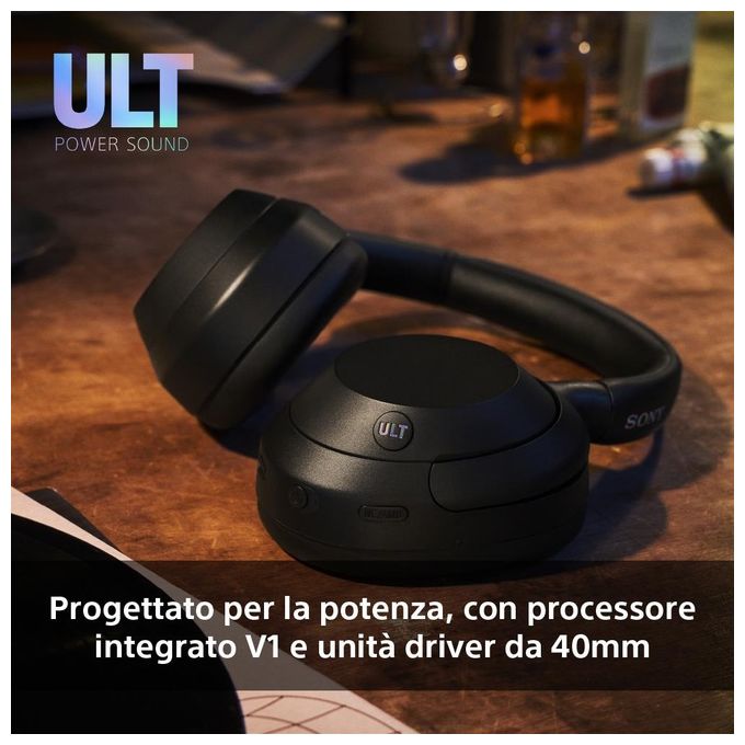 Sony WHULT900NW ULT WEAR Cuffie a Padiglione Bluetooth Noise Cancelling Driver 40mm Autonomia 30h colore Bianco