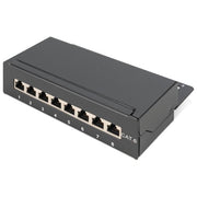 Digitus pannello 8 porte schermate da desktop per reti categoria 6