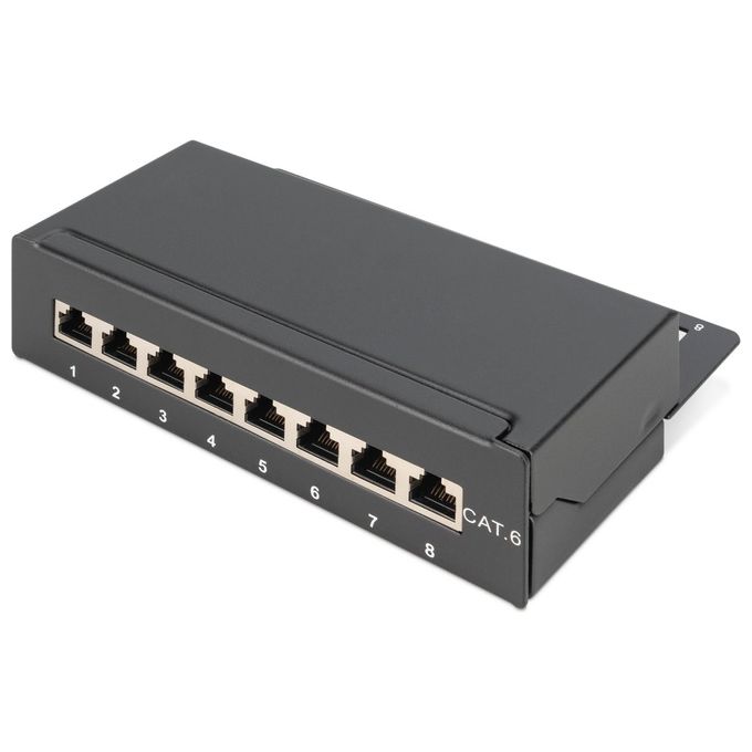 Digitus pannello 8 porte schermate da desktop per reti categoria 6