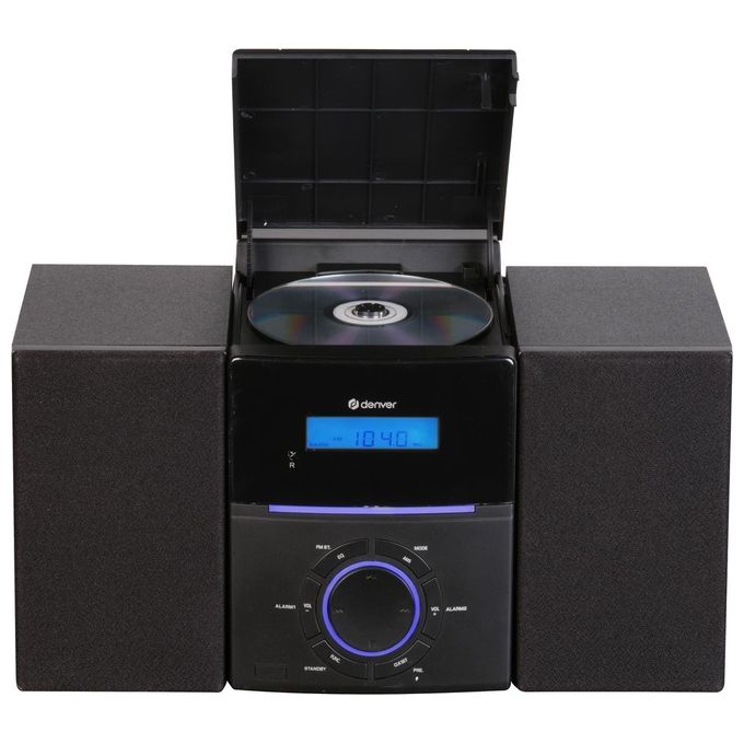 Denver MCA-240 Microsistema Audio per la Casa Lettore CD Radio FM 40 W Display LCD Telecomando colore Nero