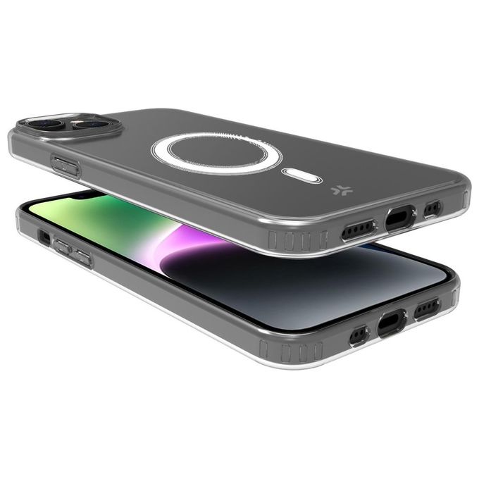 Celly Gel Skin Magnetic Cover per iPhone 15 Trasparente