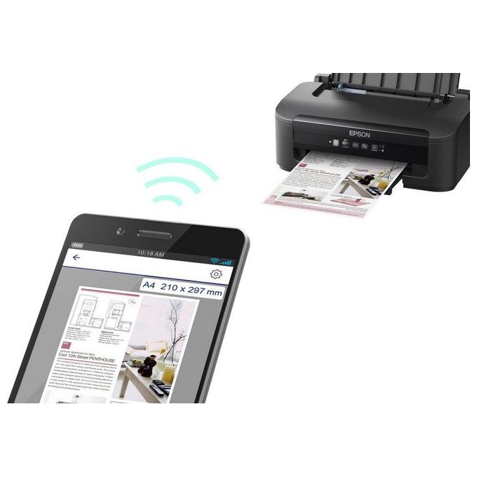 Epson C11CK92402 WorkForce WF-2110W Stampante Inkjet A4 5760x1440 DPI 34 ppm Wi-Fi Ethernet USB colore Nero