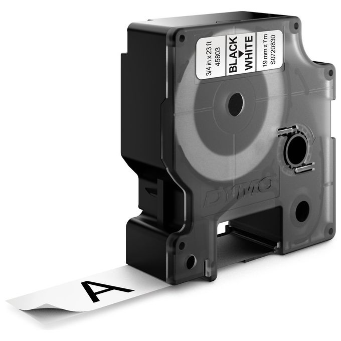 Dymo Nastro D1 19mmx7m Nero Bianco