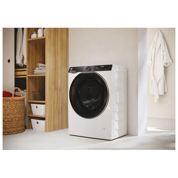 Hoover H-WASH 700 H7W449AMBC-S Lavatrice a carica frontale 9 Kg classe A 1400 giri cestello Ultra Wide care Eco doser programa Auto Care controllo remoto Bianco 60x51x85