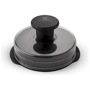 Weber pressa hamburger in materiale plastico