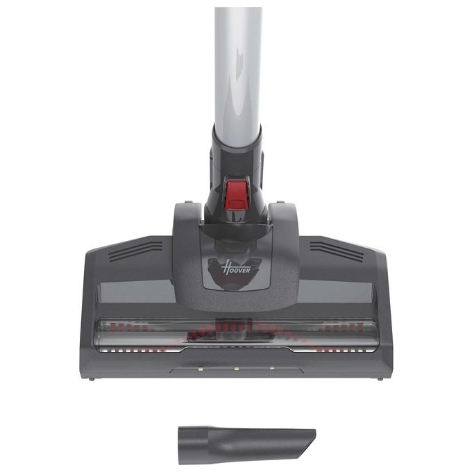 Hoover HF122RH 011 H-Free 100 Aspirapolvere Scopa Senza Filo Ciclonica Senza Sacchetto 0.9 L 170 W autonomia 40 min colore Argento Rosso