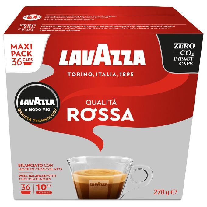 Lavazza A Modo Mio Capsule Caffe' Qualita' Rossa 36 Pezzi