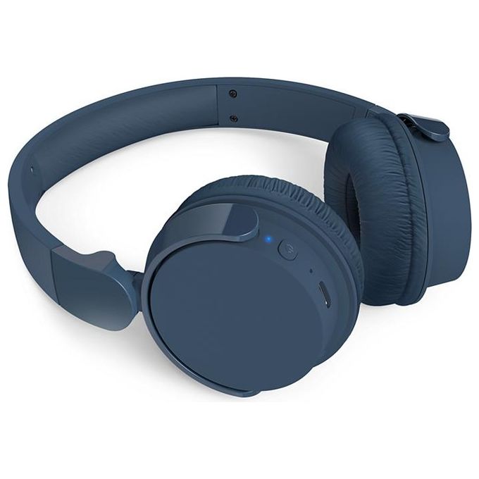 Philips TAH4209BL-00 Serie 4000 Cuffie On-ear Wireless Bluetooth 5.3 55h autonomia ricarica rapida USB-C colore Blu