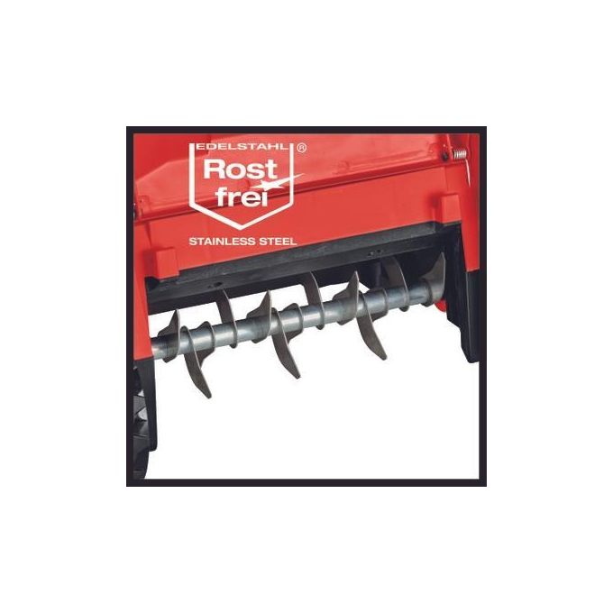 Einhell 3420680 GE-SC 36-35 Li - Solo Scarificatore a Batteria 36 V con Motore Brushless 16 Lame in Acciaio Inox Regolazione Profondita' 3 Livelli Peso 9.94 Kg colore Nero Rosso