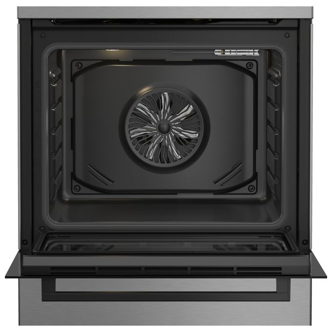 Beko FBE62120XD Cucina a Gas 4 Fuochi Forno Elettrico Ventilato 66 L Classe A Pulizia Vapore (60x60x85 cm) colore Inox
