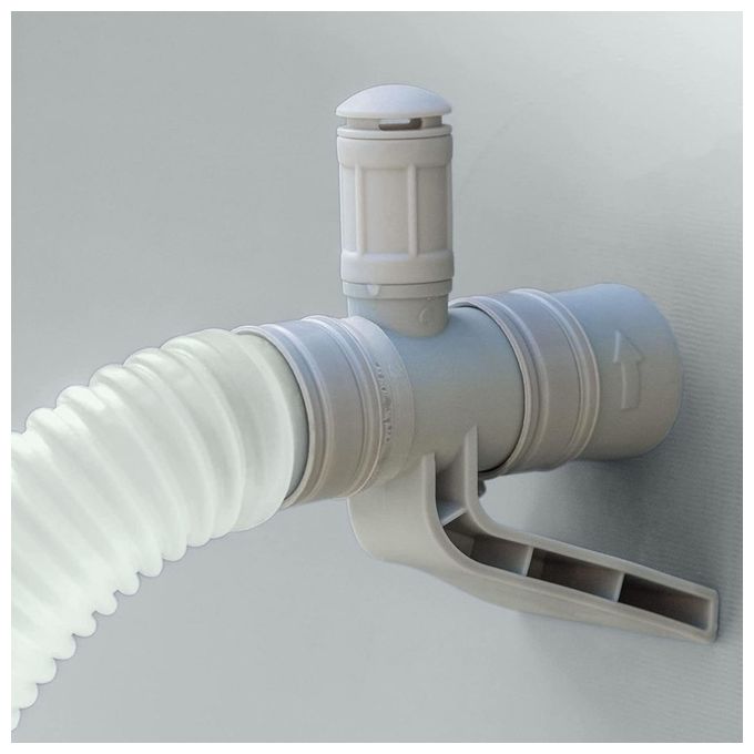 Intex 26720 Piscina Rotonda Fuoriterra Grigio 427X107 cm 427x107 cm Con Pompa Filtro