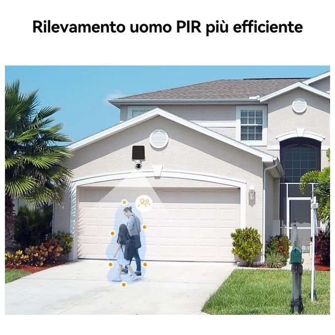 Imou IPC-K9EP-3T0WE Cell PT Telecamera IP PTZ Esterno 3MP 2K Wi-Fi IP66 Visione Notturna Batteria 15000 mAh colore Bianco