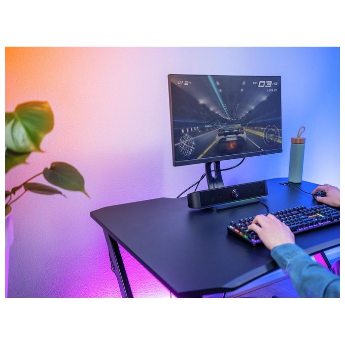 Trust GXT 619 Thorne Soundbar Gaming RGB 2.0 canali 6W Jack AUX 3.5mm Alimentazione USB colore Nero