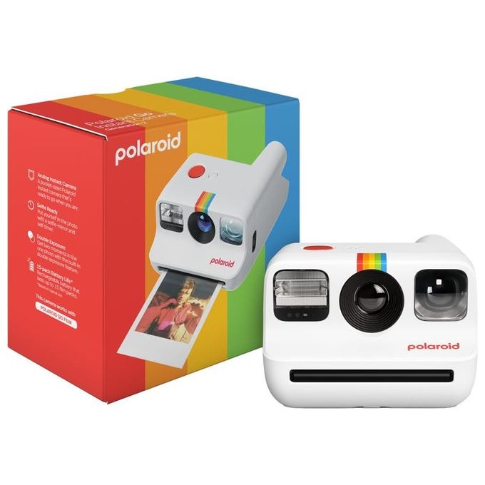 Polaroid 9097 Go Generation 2 Fotocamera Istantanea pellicola Go specchio selfie doppia esposizione USB tipo C colore Bianco