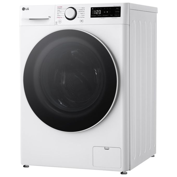 LG F4R5009TSWW - Lavatrice Libera Installazione 9 kg, Classe A-10%, Centrifuga 1400 giri-min, AI DD + TurboWash + Vapore, (85 × 60 × 56 cm), Bianco