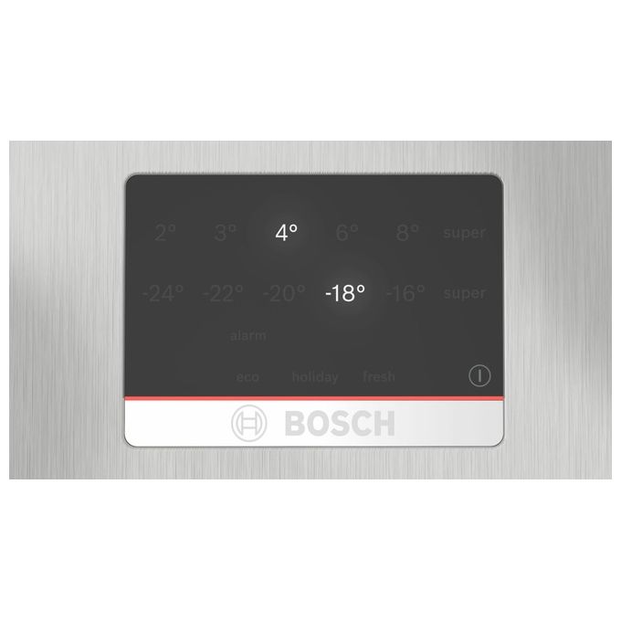Bosch KGN367LDF Serie 4 Frigorifero Combinato 321 L 186 cm Classe D 35 dB No Frost Perfect Fit (186x60x67 cm) colore Acciaio Inox