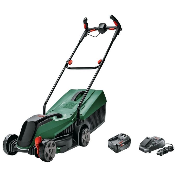 Bosch 06008B9A07 CityMower Tagliaerba a spinta Batteria 18 V 4 Ah 32 cm larghezza di taglio 300 m² 9,4 Kg colore Nero Verde