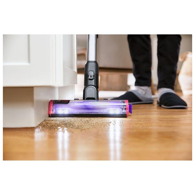 Black and Decker BHFEA640WG Scopa Elettrica Ricaricabile Senza Sacchetto Ciclonica 0,75 L 24 V 35 min colore Nero Acciaio Inox
