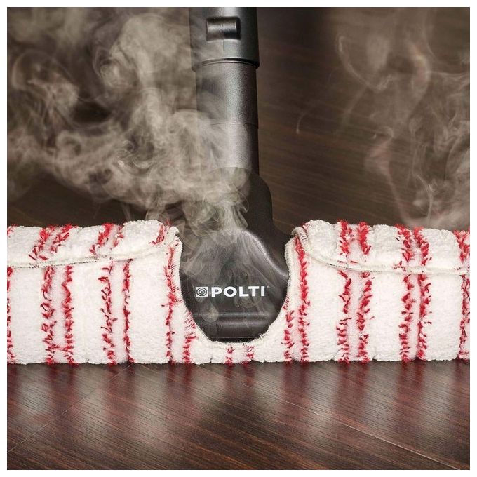 Polti PVEU0083 Vaporetto Lecoaspira FAV50 Pulitore a Vapore con Aspirapolvere con Filtro ad Acqua Capacita' 1,8 Litri Potenza 2450 W Filtro HEPA 13 Bianco-Rosso