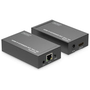 Digitus DS-55517 Set di estensione HDMI IP Full HD 1080p 120 m con trasmettitore e ricevitore AV supporto IR Cat6 Cat6a Cat7 Cat8 colore Nero