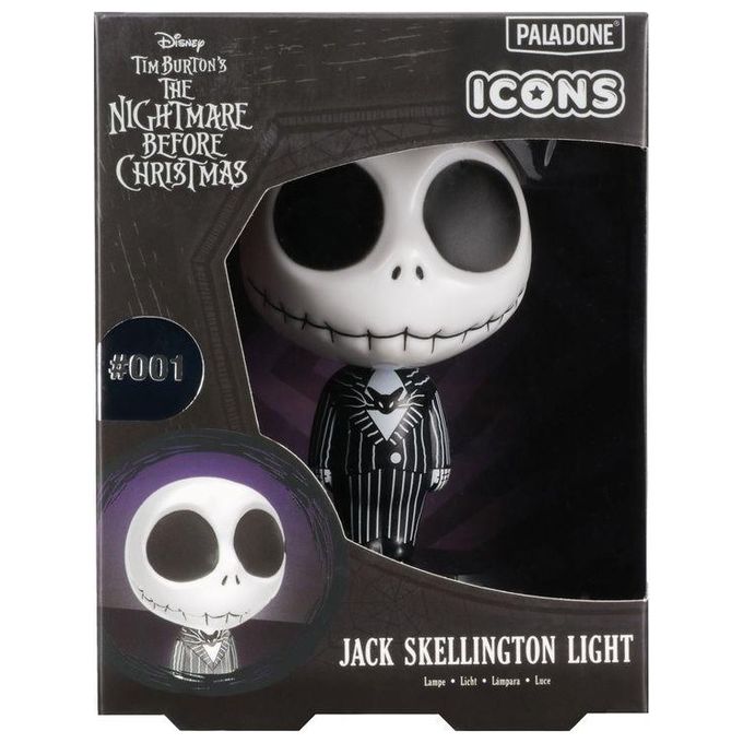 Paladone PP12505NBC Icons Nightmare Before Christmas Jack Skellington Lampada Decorativa colore Nero