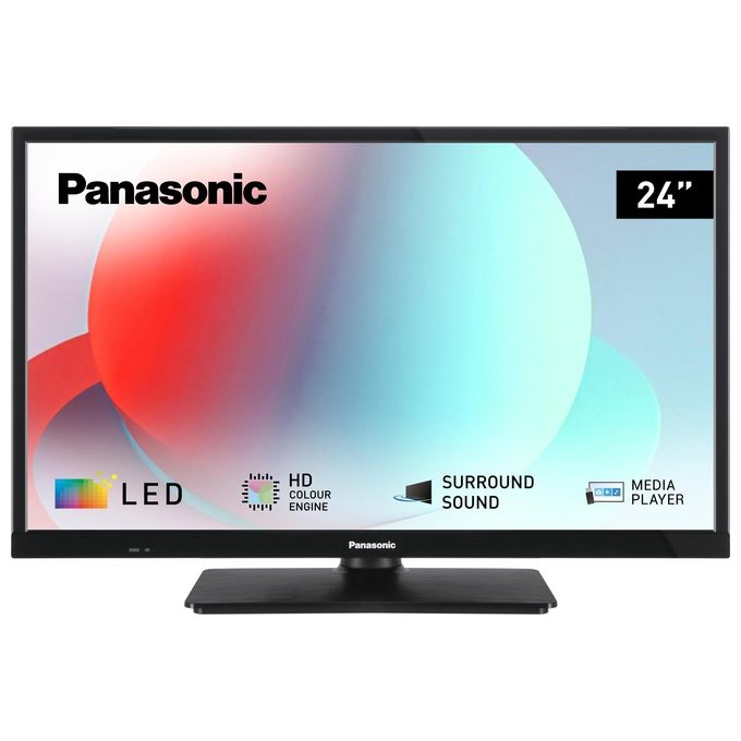 Panasonic TS-24N30AEZ Serie N30 TV LED HD Ready 24'' 1366x768 DVB-T2 S2 Bluetooth 5.0 2 HDMI 2 USB colore Nero