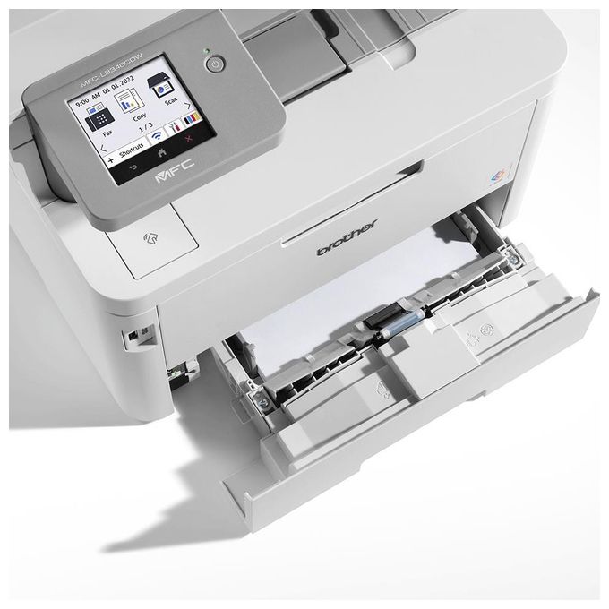Brother MFCL8340CDWRE1 Stampante Multifunzione LED a Colori 30 ppm Fronte Retro Touchscreen 8.8 cm Wi-Fi USB ADF 50 fogli colore Bianco