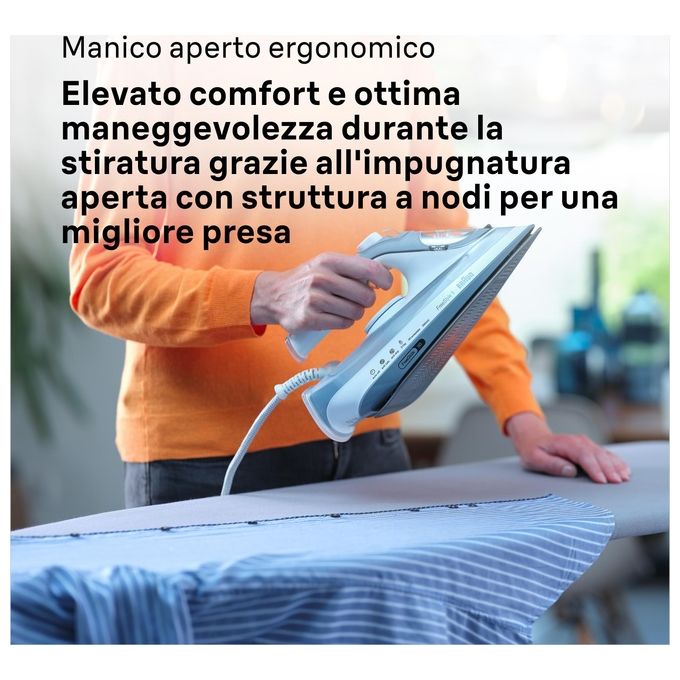Braun 0127406003 TexStyle 5 Ferro a vapore 2800 W Piastra EloxalPlus Vapore 50 g-min Serbatoio 0,3 L colore Grigio