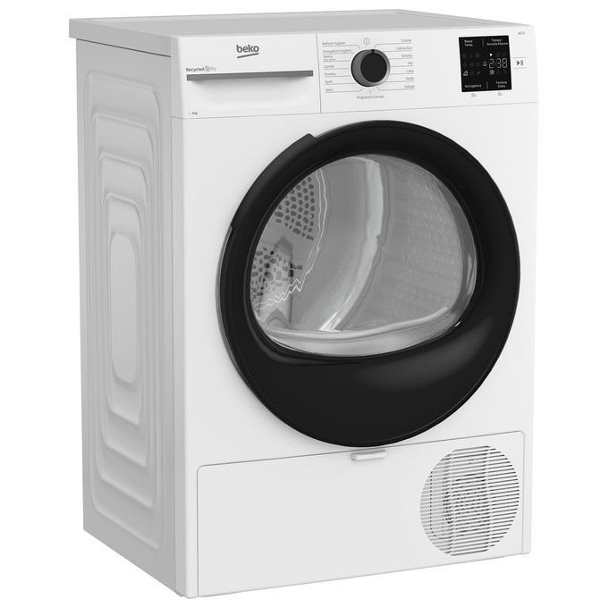 Beko MWBMT392B_IT NX Asciugatrice Pompa di Calore 9 Kg Classe C Motore Inverter 15 Programmi 63 dB (84x60x67 cm) colore Bianco