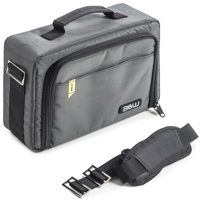 BandW Cases TEX.117.RPD Custodia per Attrezzatura Fotografica in Poliestere Impermeabile con Scomparti Interni Regolabili e Tracolla Imbottita colore Grigio